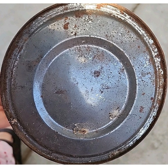 Vtg 70's Folgers Butternut Coffee Can Tin Metallic Shiny Colors Bright no Lid - Picture 6 of 6